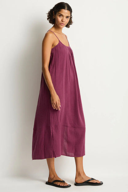 Sea Level Sunset Tie Back Cotton Sun Dress