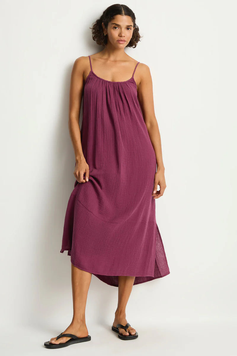 Sea Level Sunset Tie Back Cotton Sun Dress