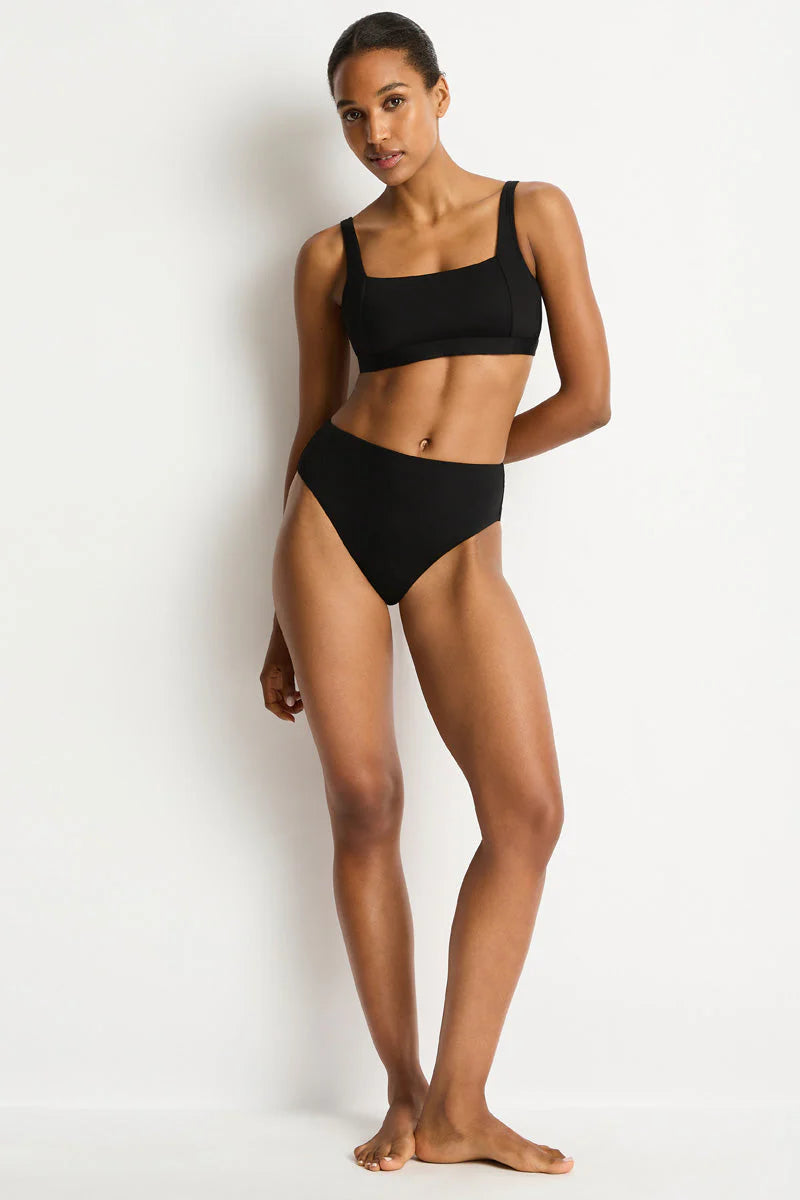Sea Level Essentials High Waist Retro Bikini Bottom