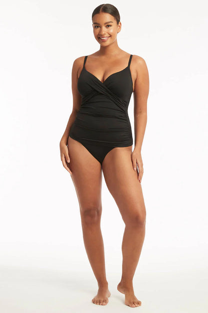 Sea Level Eco Essentials Twist Front DD/E Tankini