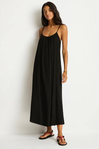 Sea Level Sunset Tie Back Cotton Sun Dress