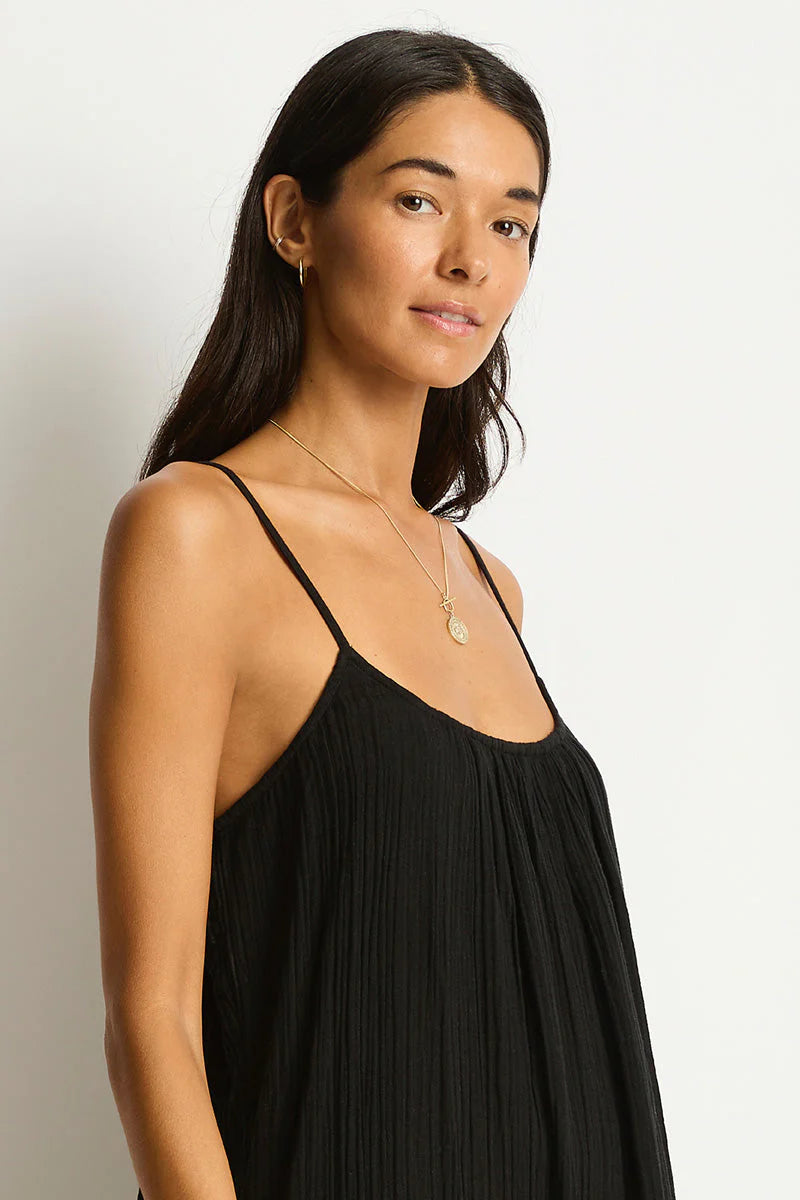 Sea Level Sunset Tie Back Cotton Sun Dress