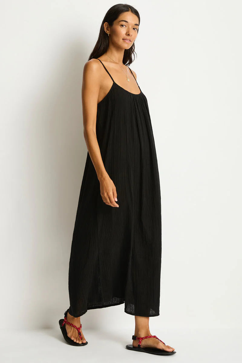 Sea Level Sunset Tie Back Cotton Sun Dress