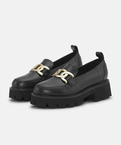 Ilse Jacobsen Miley Leather Platform Loafer