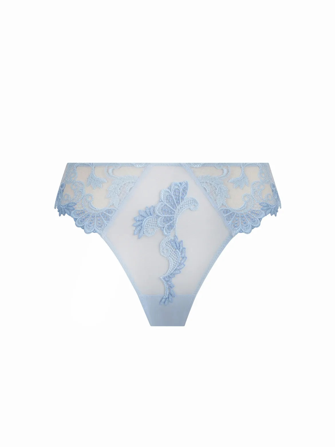 Lise Charmel Dressing Floral Embroidered Tulle Low-rise Briefs in Pink