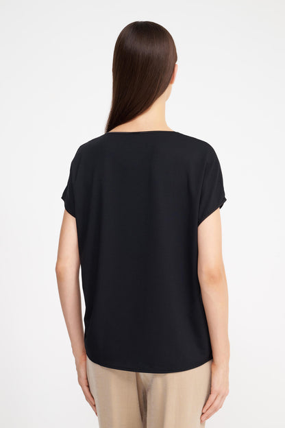 Oscalito Modal Silk Short Sleeve Top