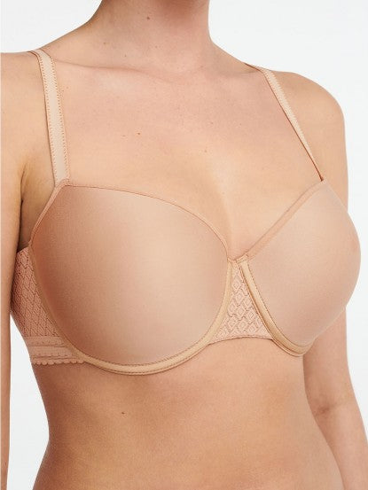 Chantelle Lucie Lace Comfort Smooth Custom Fit Demi T-Shirt Bra