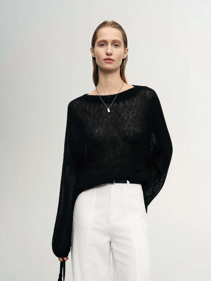 Meilleur Moment Cashmere Silk Pull Over Sweater