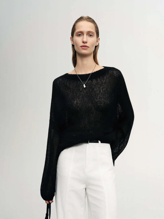 Meilleur Moment Cashmere Silk Pull Over Sweater