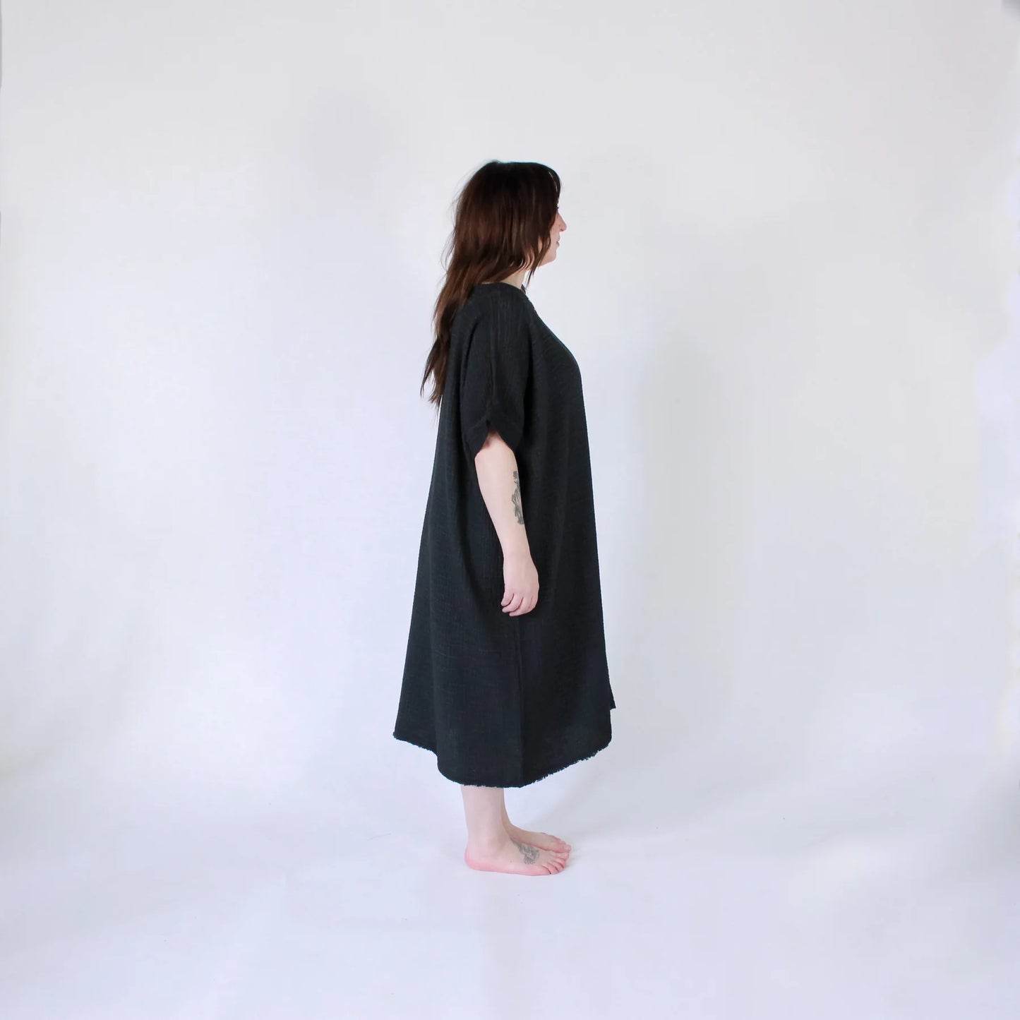 Pokoloko Crinkle Cotton Balloon Dress