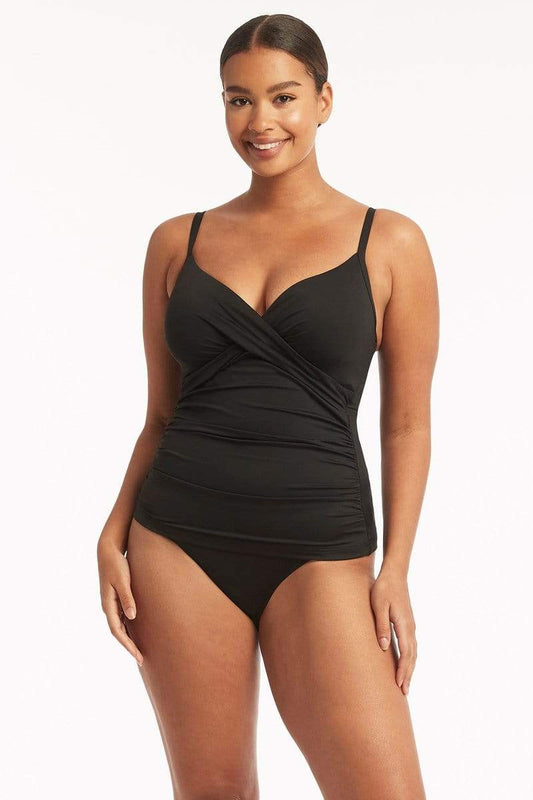 Sea Level Eco Essentials Twist Front DD/E Tankini