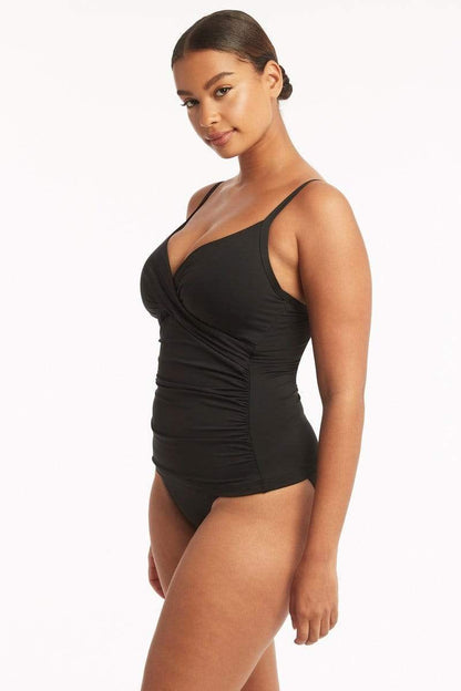 Sea Level Eco Essentials Twist Front DD/E Tankini