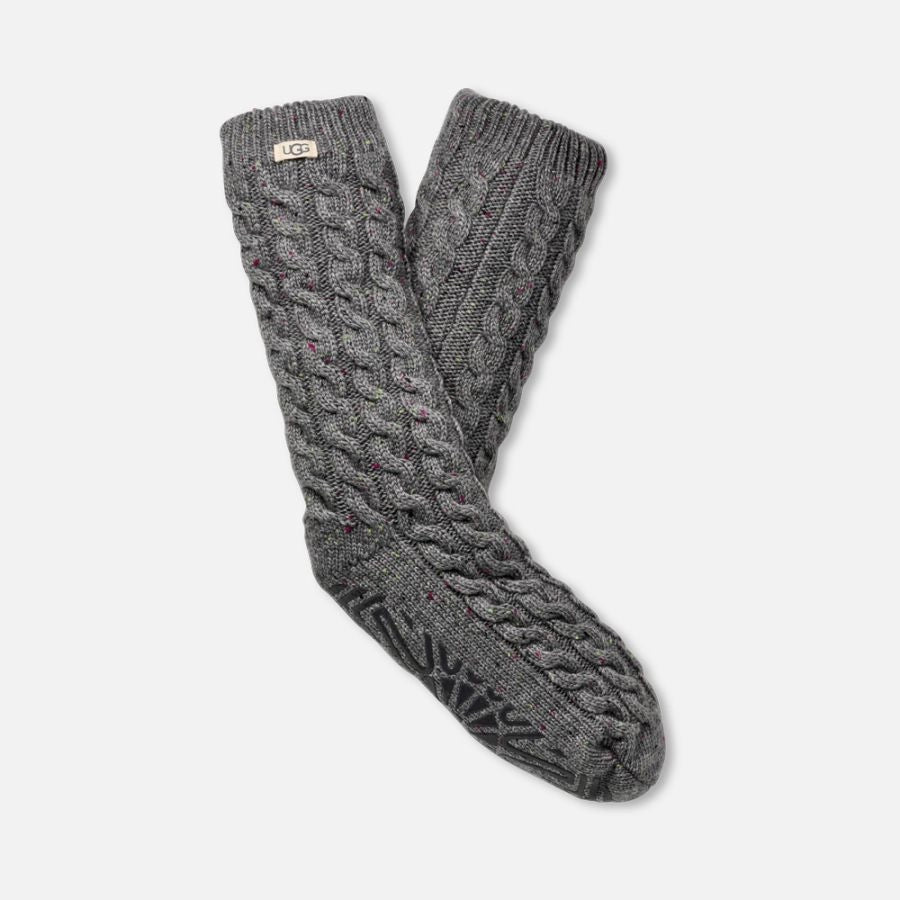 UGG Elowyn Cable Knit Fleece Lined Socks