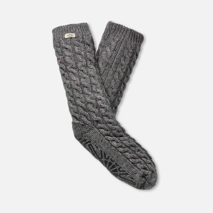 UGG Elowyn Cable Knit Fleece Lined Socks