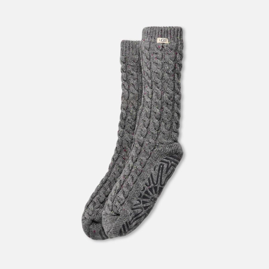 UGG Elowyn Cable Knit Fleece Lined Socks