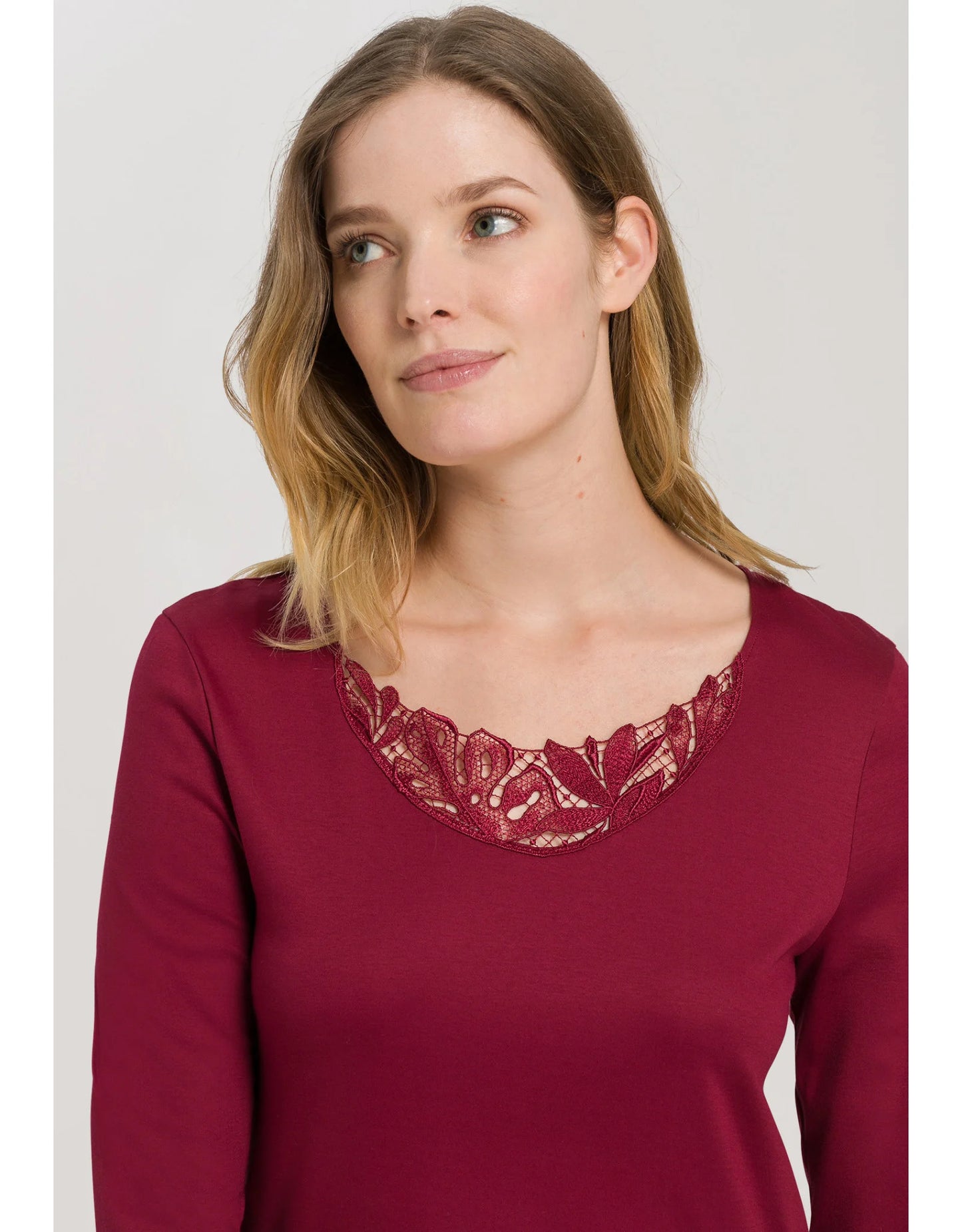 Hanro Zelda Long Sleeve Gown