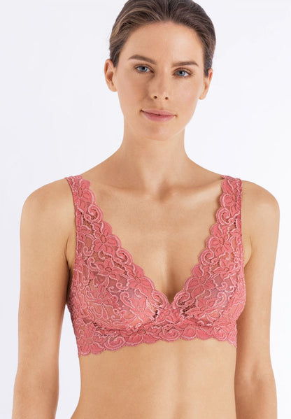 Hanro Moments Bralette Mineral Red