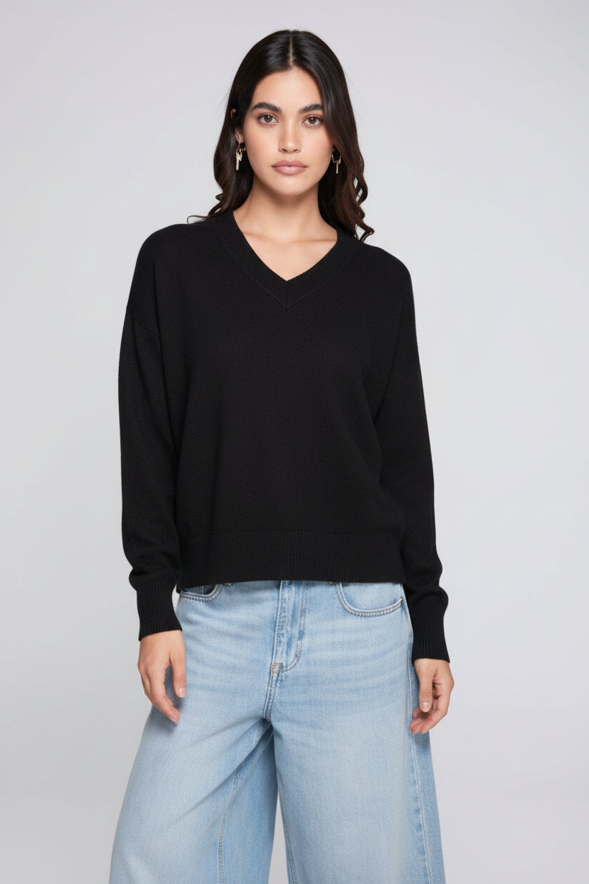 Oscalito Pure Carded Wool V Neck Pullover