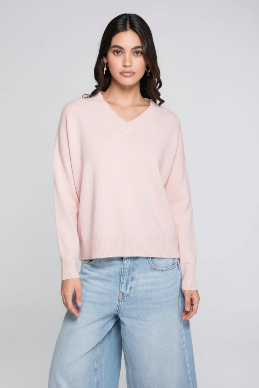 Oscalito Pure Carded Wool V Neck Pullover