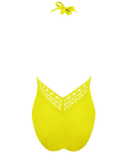 Lise Charmel Ajourage Plunge Front Halter Swimsuit