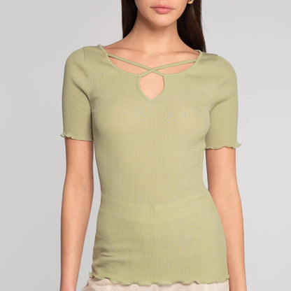 Oscalito Adige Lisle Thread Cotton T-shirt