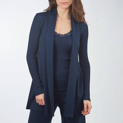 Oscalito Roma Wool And Silk Long Cardigan