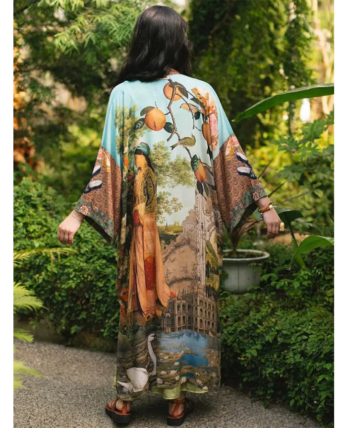 Market Of Stars Secret Garden Duster Kimono Robe