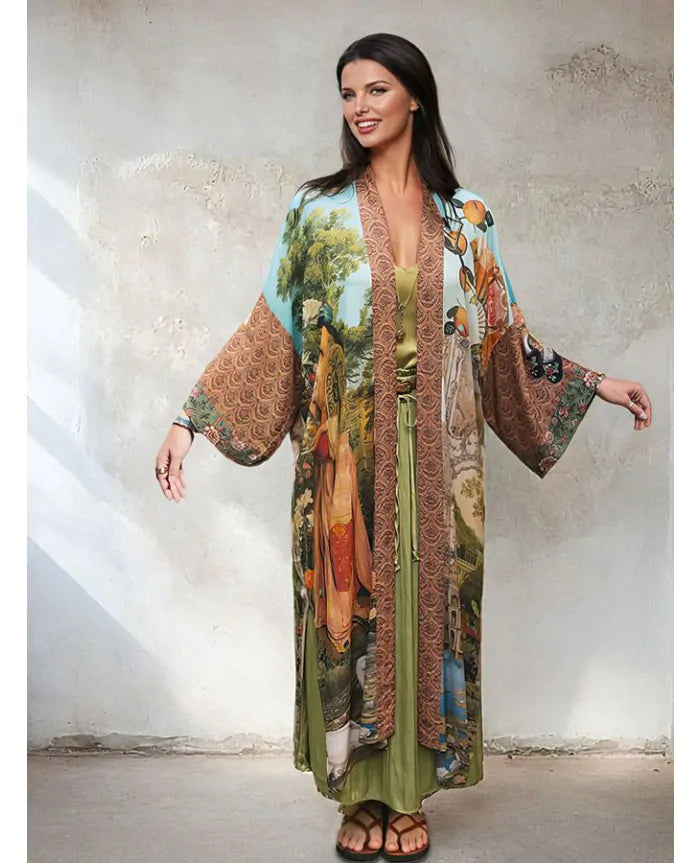 Market Of Stars Secret Garden Duster Kimono Robe