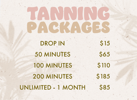 Stand Up Tanning Minutes and Packages