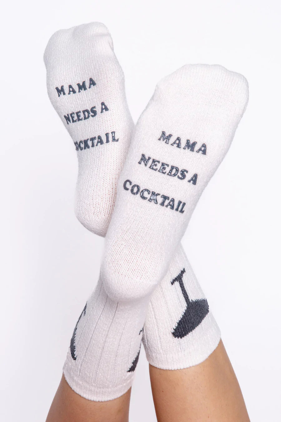 PJ Salvage Fun Socks Mama Needs a Cocktail