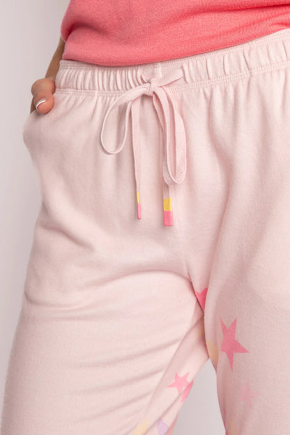 PJ Salvage Peachy Party Stars Banded Pant