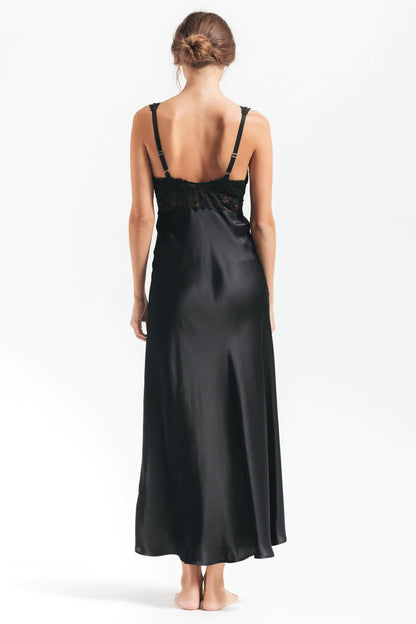NK iMode Morgan Iconic Bust-Support Long Silk Gown